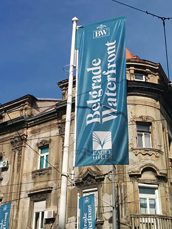 Belgrade Waterfront jarbolska zastava
